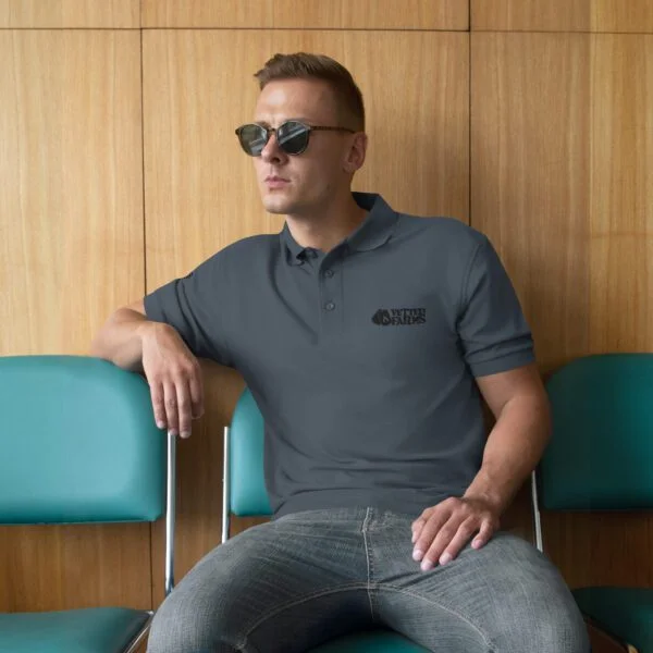 Men's Premium Polo (Dark Logo) - Image 2