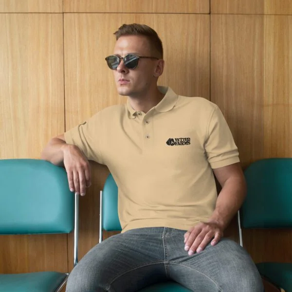 Men's Premium Polo (Dark Logo) - Image 3